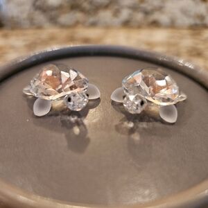 Swarovski Set of 2 TURTLES